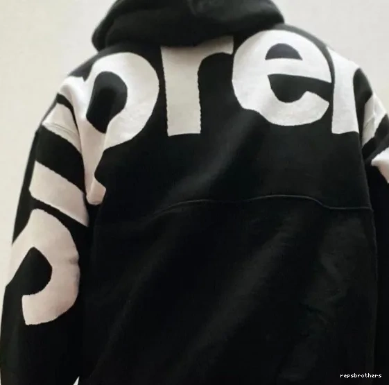 L Back S Sweatshirt LOGO Grey XL LOGO JACQUARD SWEATSHIRT Big HOODED Black BIG M Hoodie 0522